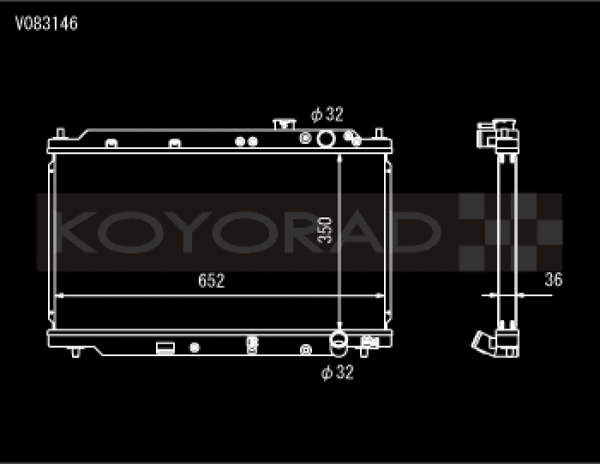 Koyo 94-01 Acura Integra (MT w/ Showa/Denso OEM) Radiator