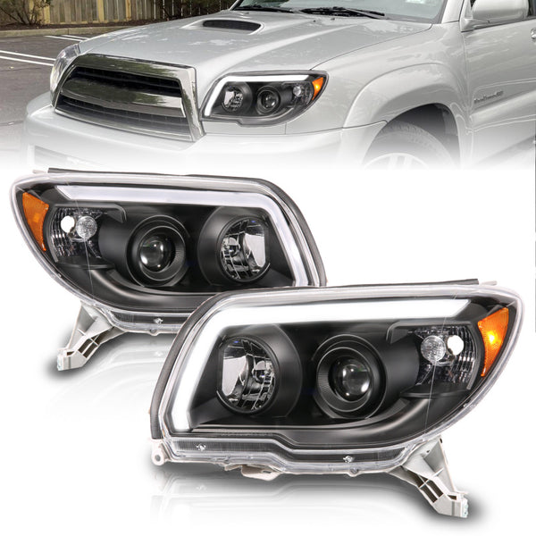 ANZO Projector Headlights (Black Housing, LED) for 20062009 Toyota 4Runner Limited