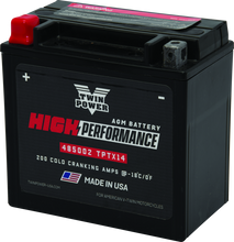 Load image into Gallery viewer, Twin Power YTX14  High Performance Battery Replaces H-D 65948-00 Made in USA 200 CCA