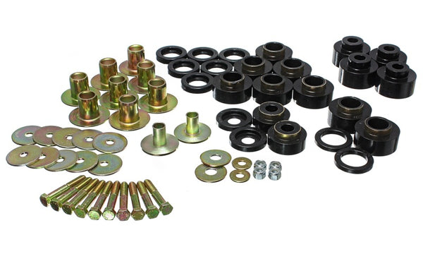 Energy Suspension Black Body Mount Set for 68-72 Chevy Chevelle/Monte Carlo/Malibu/El Camino