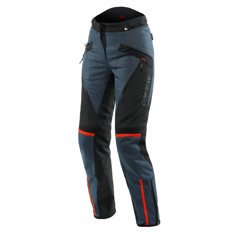 Dainese Tempest 3 Lady D-Dry Pants Ebony/Black/Lava-Red Size - 48