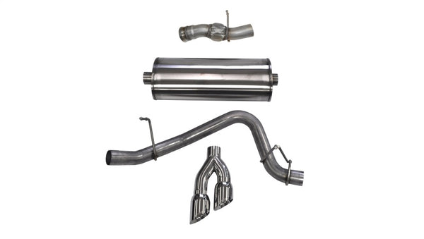 Corsa Cat-Back Exhaust for 2015-2020 GMC Yukon Denali 6.2L V8 - Single Side Exit with Polished Tips