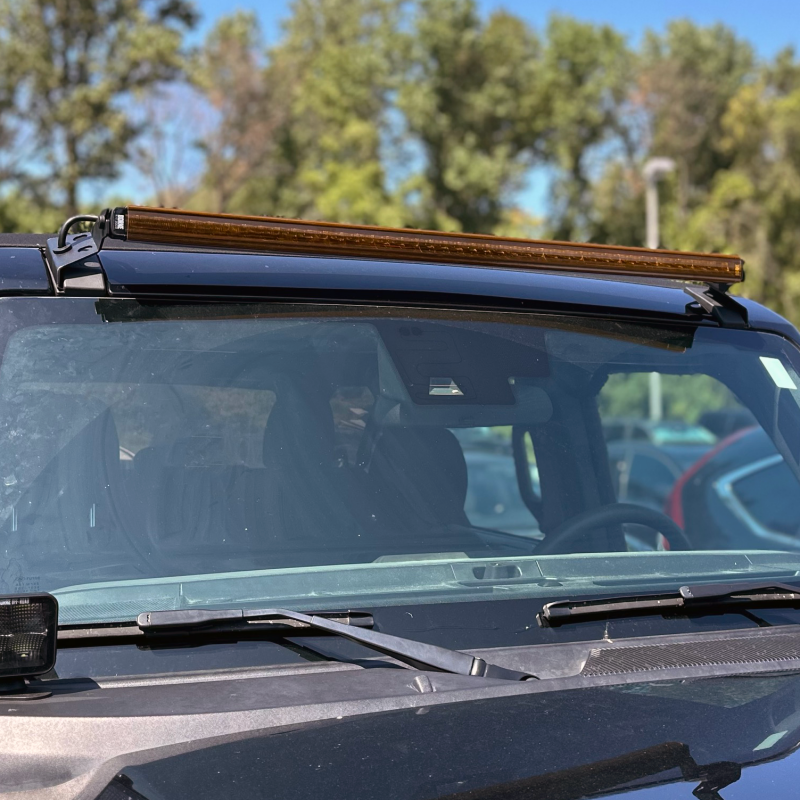 Borne Off-Road Light Bar Cover Single Row 40in Amber