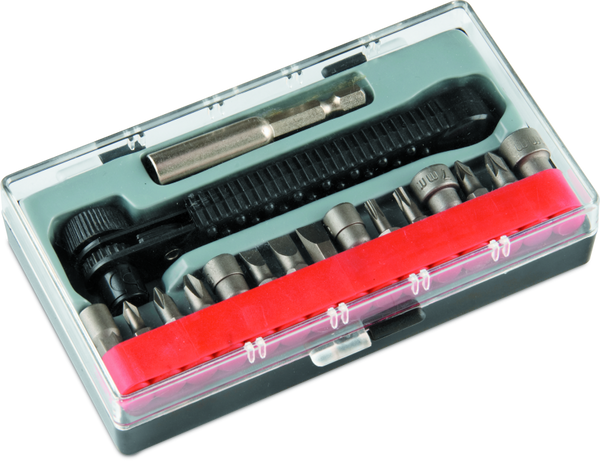 BikeMaster Mini Ratchet Wrench & Socket Set with Carry Case (Crosshead/Standard/Torx)