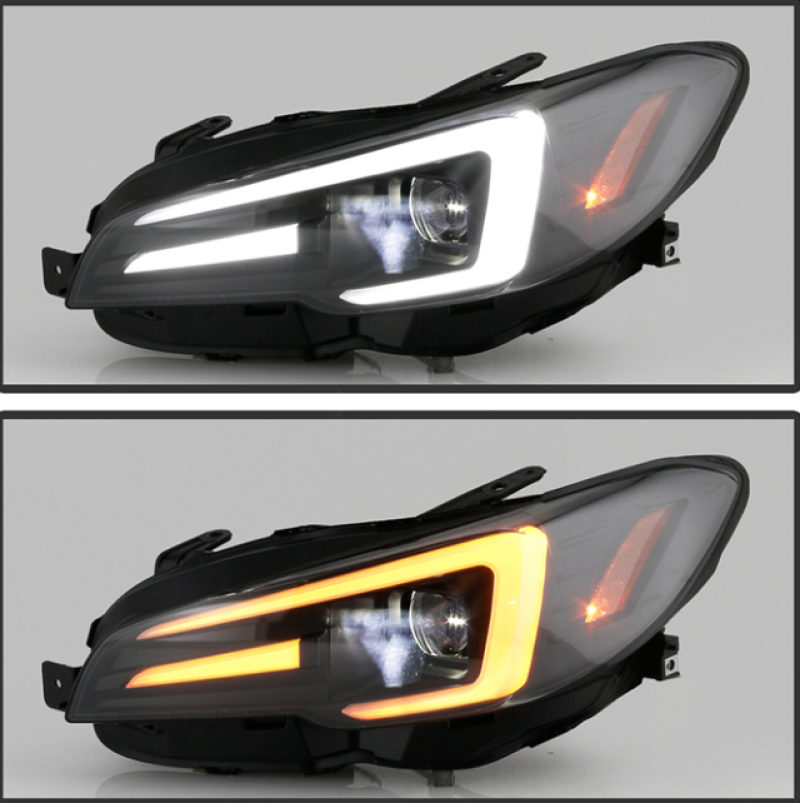 Spyder Subaru Impreza WRX 15-20 LED High-Power LED Headlights-Black PRO-YD-SWRX15LEDAP-SBSEQ-BK