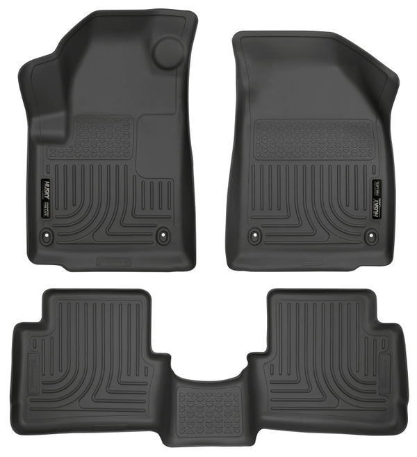 Husky Liners WeatherBeater Black Floor Liners for 2013 Dodge Dart - Front & 2nd Seat