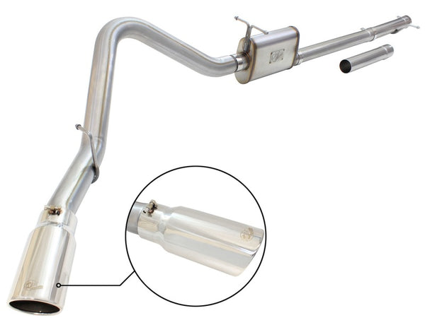aFe MACHForce XP 3in-3.5in SS Catback Exhaust for 99-04 Ford F-250 V8 5.4L/6.8L