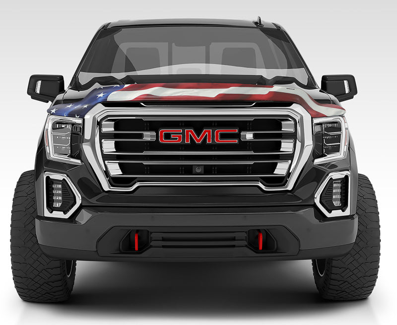 Stampede 2015-2019 Chevy Silverado 2500 HD Vigilante Premium Hood Protector - Flag