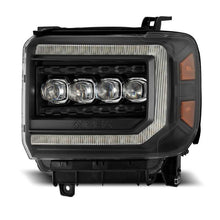 Load image into Gallery viewer, AlphaRex 14-18 GMC Sierra NOVA LED Proj Headlights Plank Style Black w/Activ Light/Seq Signal/DRL