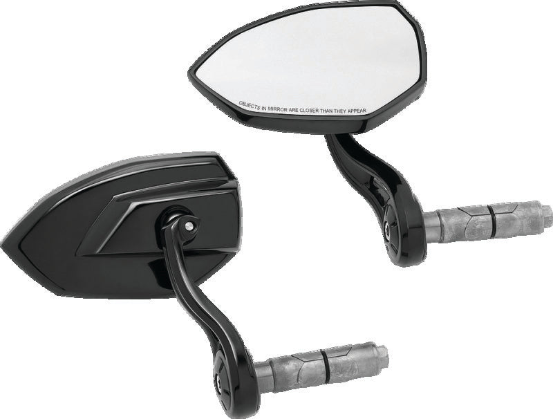 Kuryakyn Phantom Bar End Mirror Gloss Black