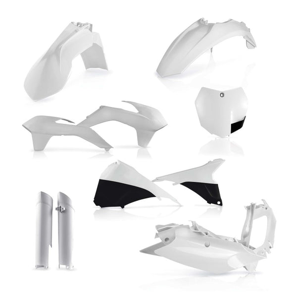 Acerbis Full Plastic Kit White for 2013-2014 KTM SX/SX-F/XC/XC-F 125-450