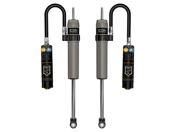 ICON 24+ Toyota Tacoma Remote Reservoir Shocks w/ CDXS 0-1in. Lift- (Rear)