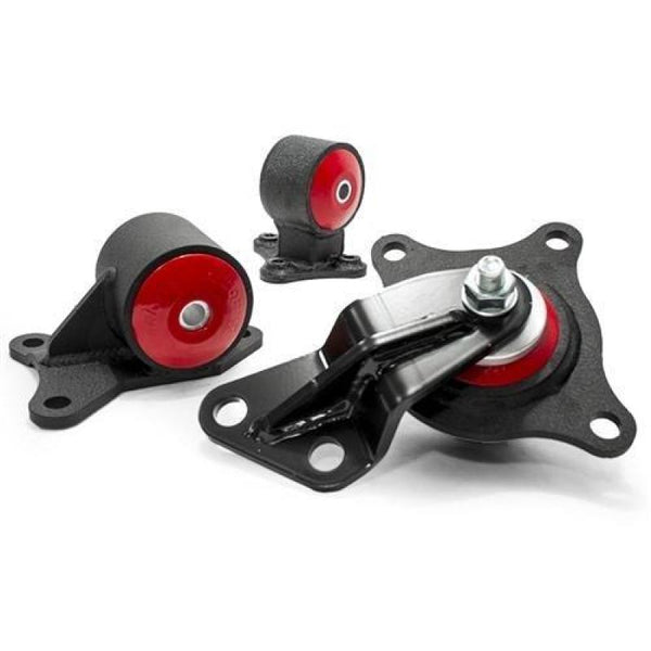 Innovative Mounts 01-05 Civic D-Series Black Steel Engine Mounts with 60A Bushings