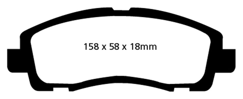 EBC 09-14 Acura TL 3.5 Yellowstuff Front Brake Pads