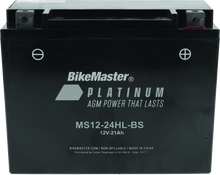 Load image into Gallery viewer, BikeMaster AGM Battery - MS12-24HL-BS