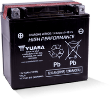 Load image into Gallery viewer, Yuasa YTX14H-BS High Performance AGM 12-Volt Battery w/Bottle