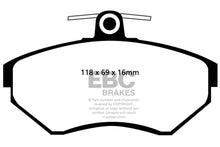 Load image into Gallery viewer, EBC 97-02 Volkswagen Cabriolet 2.0 Yellowstuff Front Brake Pads