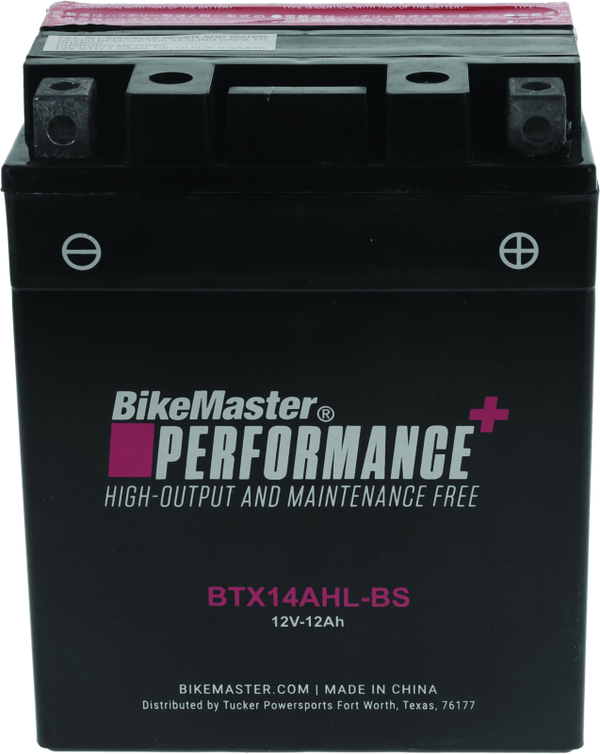 BikeMaster BTX14AHL-BS Sealed Motorcycle Battery