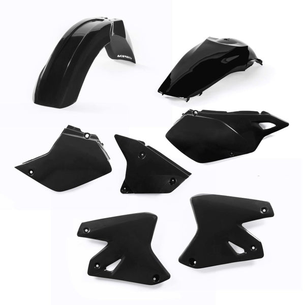 Acerbis Black Plastic Kit  Suzuki DRZ400/DRZ400E 2000-2007 & Kawasaki KLX400 2003-2004