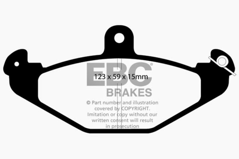 EBC 92-00 Dodge Viper 8.0 Redstuff Rear Brake Pads