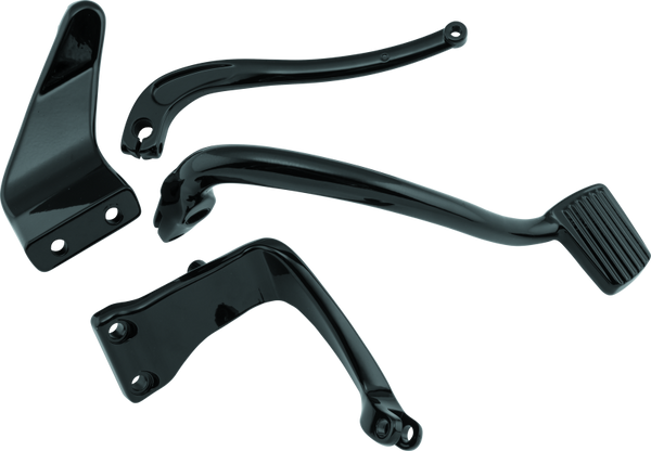 Bikers Choice 2" Extended Mid Control Kit Black for 2006-2017 Harley-Davidson Dyna