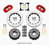 Wilwood Narrow Superlite 4R RearTruck Kit 14.25in Red 2012-Up Ford F150 (6 lug)