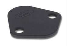 Load image into Gallery viewer, Ford Racing Fuel Pump Block Off Plate - Black Crinkle Finish w/ Ford Oval