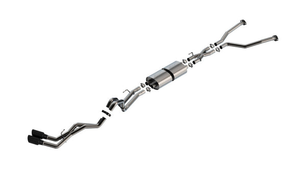 Borla ATAK Cat-Back Exhaust for 22-24 Toyota Tundra 3.4L V6 (Hybrid) - Black Chrome