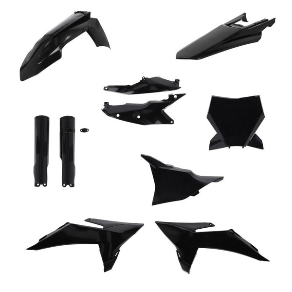 Acerbis 2025 KTM 125-450 SX/ SX-F/XC/XC-F Full Plastic Kit - Black