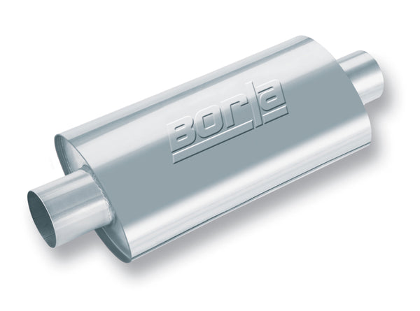 Borla XR-1 Racing Sportsman Muffler | 2.5" Inlet/Outlet | 16" Oval Case