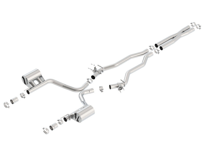 Borla 15-16 Dodge Charger SRT 392 6.4L No Tip Single Split Rear Exit ATAK w/ Valves Exhaust