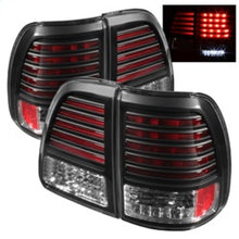 Load image into Gallery viewer, Spyder Toyota Land Cruiser 98-05 LED Tail Lights Black ALT-YD-TLAN98-LED-BK