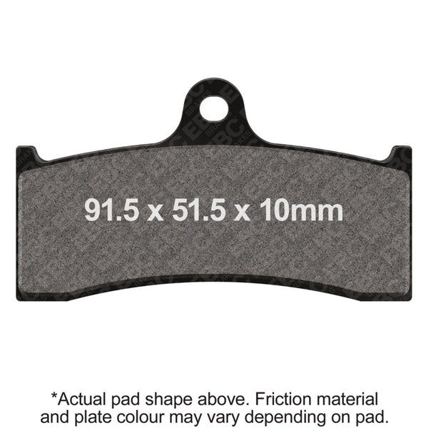 EBC Beringer Calipers 6 Piston (Old Design) Front Organic Brake Pads