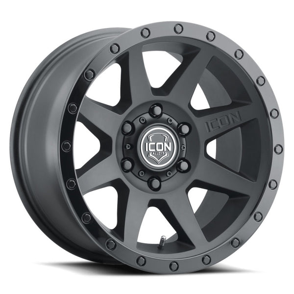 ICON Rebound 18x9 Wheel - 6x5.5, 0mm Offset, 106.1mm Bore, Double Black