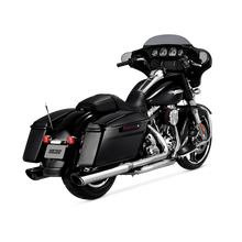 Load image into Gallery viewer, Vance &amp; Hines HD Dresser 17-22 Twin Slash Round Chrome Slip-On Exhaust