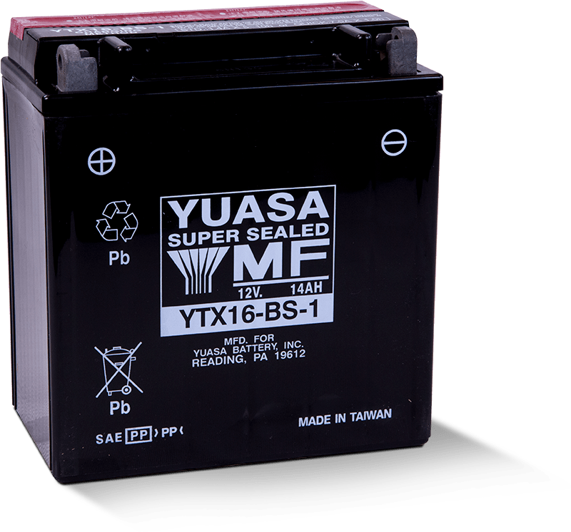 Yuasa YTX16-BS-1 Maintenance Free AGM 12-Volt Battery w/Bottle