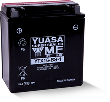 Load image into Gallery viewer, Yuasa YTX16-BS-1 Maintenance Free AGM 12-Volt Battery w/Bottle