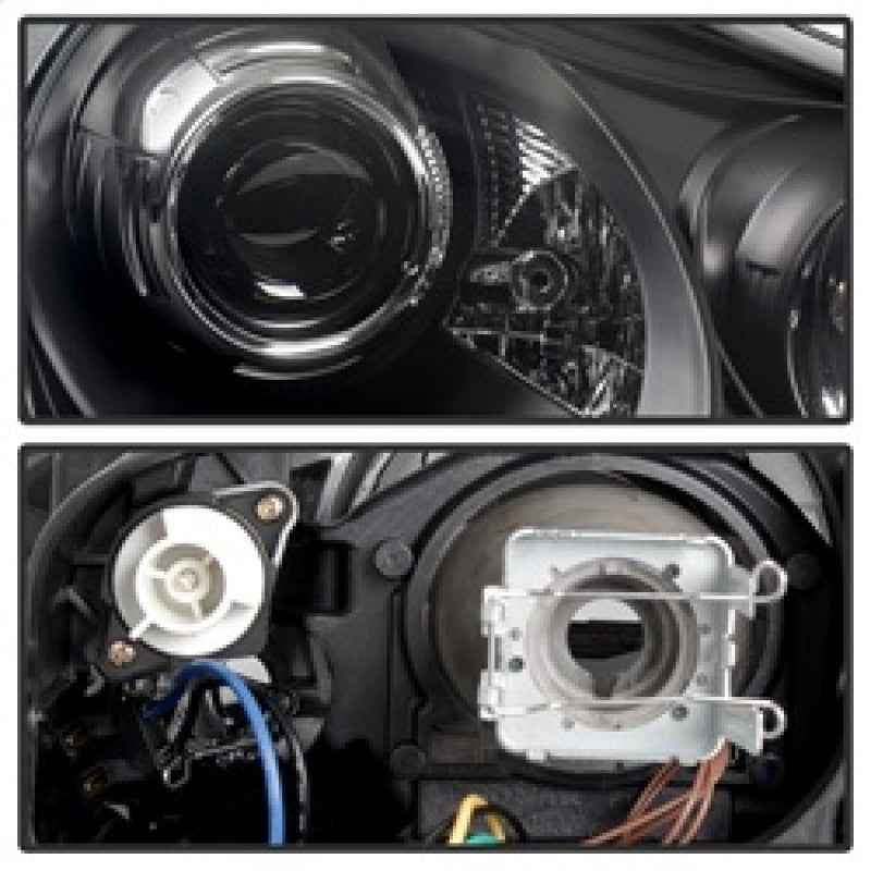 Spyder LED Headlights - Projector Xenon/HID DRL for 03-06 Porsche Cayenne (Black)