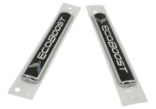 Load image into Gallery viewer, Ford Racing Black/Silver EcoBoost Emblem 3-1/2in x 9/16in - Set of 2