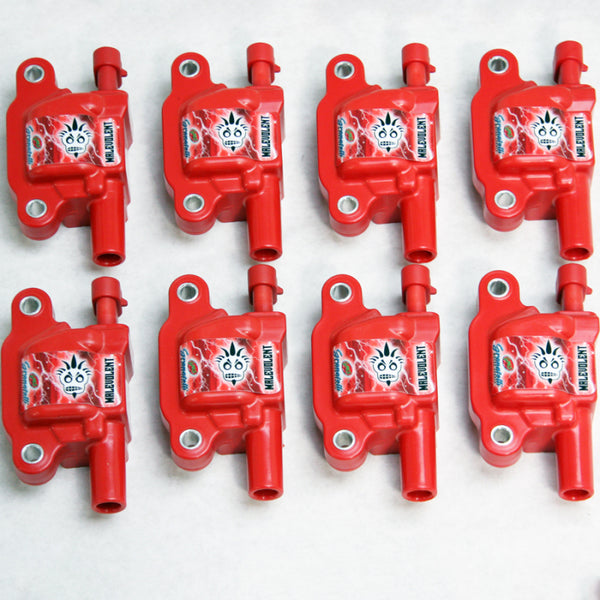 Granatelli LT Malevolent Coil Packs - Red (Set of 8) for GM Vehicles 2015-2021