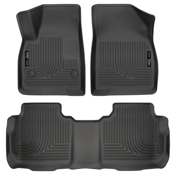 Husky Liners WeatherBeater Floor Liners for 17-23 Cadillac XT5 & GMC Acadia - Black