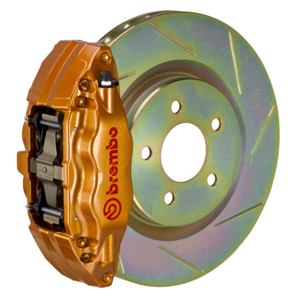 Brembo GT Front Big Brake Kit + Slotted Rotor for WRX VA (2015-2021), 32630, Gold