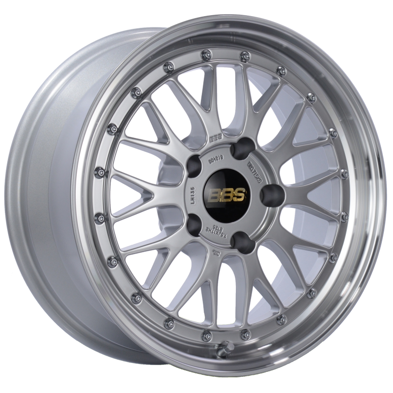 BBS LM 17x7.5 5x130 ET28 CB71.6 Diamond Silver Center Diamond Cut Lip Wheel