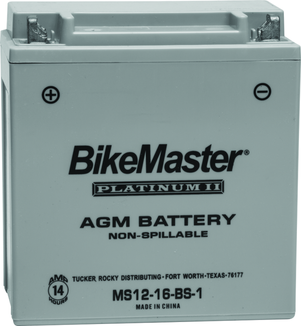 BikeMaster AGM Battery MS12-16-BS-1 for Suzuki Boulevard C90 (20052009)