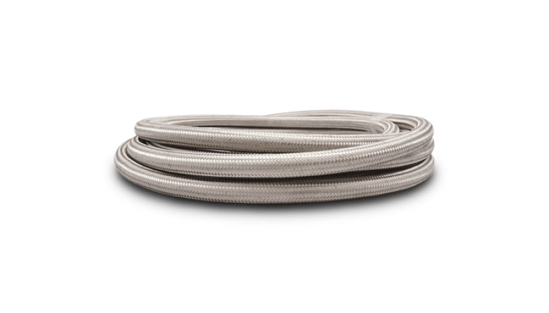 Vibrant -8 AN SS Braided Flex Hose (2 foot roll)