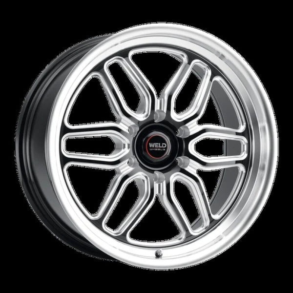 Weld Racing 17x10 Laguna 6 Drag 6x135 ET42 BS7.25 Gloss BLK MIL DIA 87.1