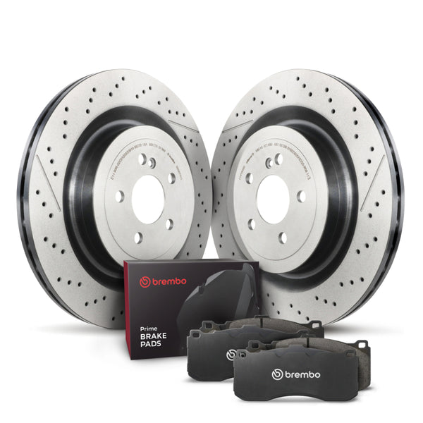 Brembo OE Front Disc Brake Kit - High Carbon Rotors & Premium Pads