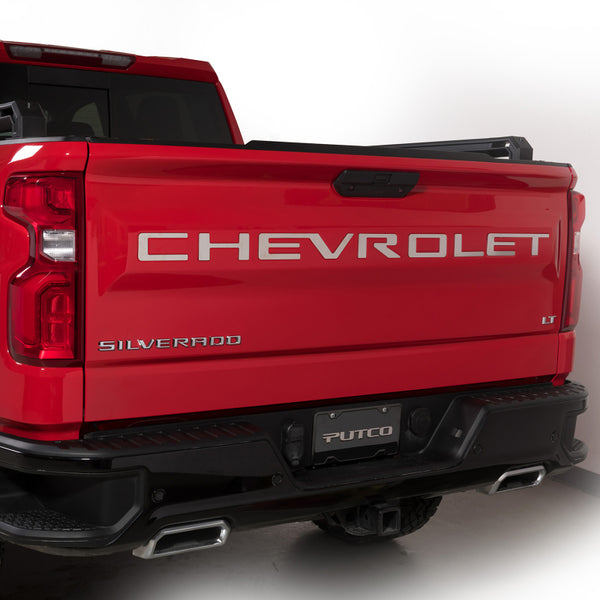 Putco 2020 Chevy Silv 2500/3500 - SS Tailgate Letters CHEVROLET - Stamped Version Chevrolet Letters