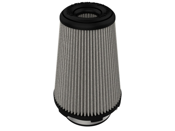 aFe MagnumFLOW Pro DRY S Universal Air Filter - 4in Flange x 6in Base x 4in Top x 8in Height