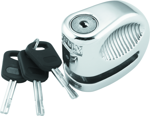 BikeMaster Bully Li'l Bully Chrome Disc Lock - 5.5mm Pin